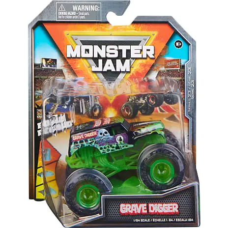 Monster Jam 1:64 Grave Digger Truck 4 Monster Jam 1:64 Grave Digger Truck - Billede 2