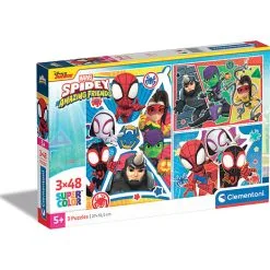 Clementoni Spidey & Friends Puslespil 3x48 Brikker