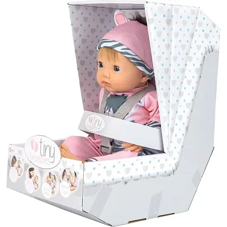 Tiny Treasure Blond Dukke Med Pink Tøj 5 Tiny Treasure Blond Dukke Med Pink Tøj - Billede 3