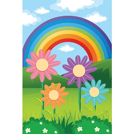 Andre Mærker Diamond Art 10x15cm Lærred - Regnbue 4 Andre Mærker Diamond Art 10x15cm Lærred - Regnbue - Billede 2