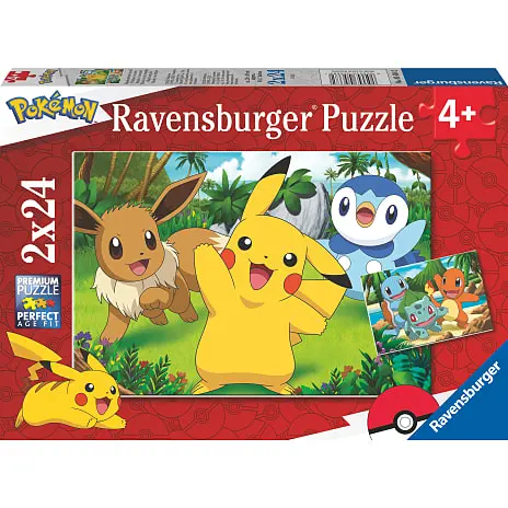 Ravensburger, Pokémon Puslespil - 2 X 24 Brikker 4 Ravensburger, Pokémon Puslespil - 2 X 24 Brikker - Billede 2