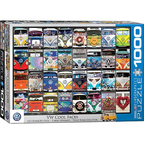 Eurographics Puslespil VW Cool Faces - 1000 Brikker 3 Eurographics Puslespil VW Cool Faces - 1000 Brikker