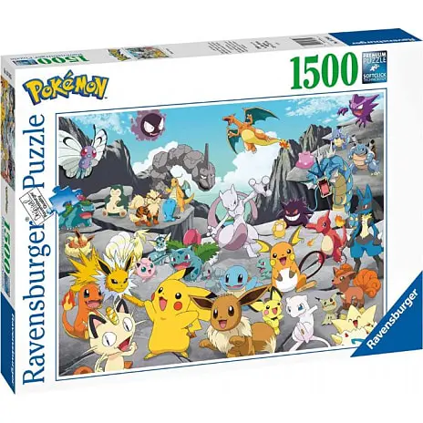 Ravensburger, Pokémon Classics Puslespil - 1500 Brikker 3 Ravensburger, Pokémon Classics Puslespil - 1500 Brikker