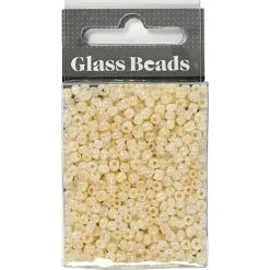 Andre Mærker Rocaiperler Elfenben 25g Hulst 0,6-1,0mm