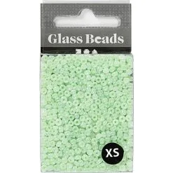 Andre Mærker Rocaiperler Softgrøn 25g Hulst 0,6-1,0mm