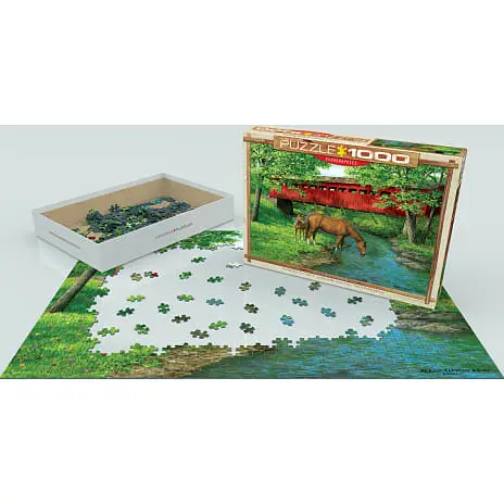 Eurographics Puslespil Sweet Water Bridge By Weirs - 1000 Brikker 4 Eurographics Puslespil Sweet Water Bridge By Weirs - 1000 Brikker - Billede 2