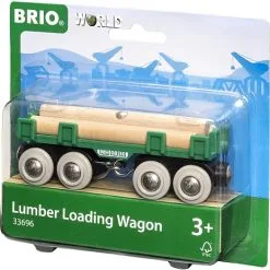 BRIO 33696 Togvogn Med Tømmer
