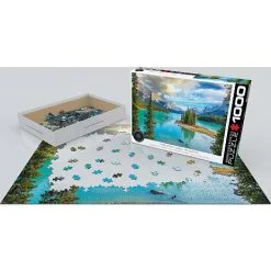 Eurographics Puslespil Maligne Lake Alberta - 1000 Brikker -Konstruktionslegetøj butik 14418f8d 1f02 4a84 bbb5 c1e7a3ae18dd