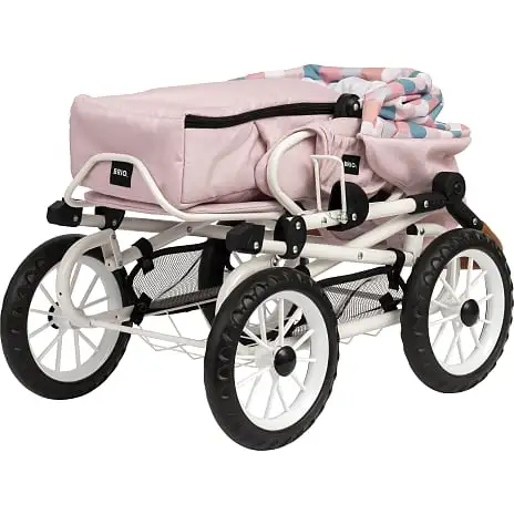 BRIO Kombi Dukkevogn, Dråbemønster, Pink 14 BRIO Kombi Dukkevogn, Dråbemønster, Pink - Billede 12