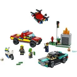 LEGO® City Brandslukning Og Politijagt 60319 -Konstruktionslegetøj butik 15205a02 6171 402f b480 d815fed6d114
