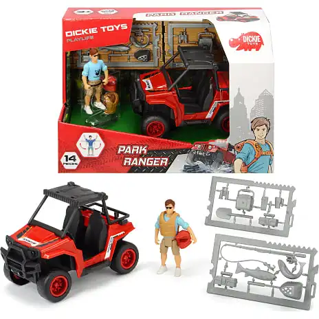 Dickie Toys Playlife-Park Ranger UTV Med Figur Og Tilbehør 7 Dickie Toys Playlife-Park Ranger UTV Med Figur Og Tilbehør - Billede 5
