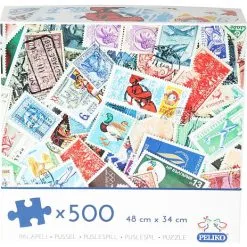 Peliko Puslespil Frimærker - 500 Brikker