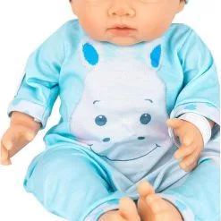 Tiny Treasure Dukke Med Blond Hår - Blå -Konstruktionslegetøj butik 1b5823e0 3837 4499 a42c f1e0dda9653c