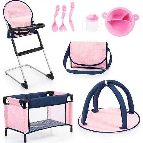 Mami Baby 9-i-1 Dukketilbehørssæt 3 Mami Baby 9-i-1 Dukketilbehørssæt