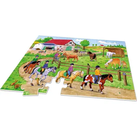 Noris XXL Puslespil Pony Bondegård 45 Brikker 3 Noris XXL Puslespil Pony Bondegård 45 Brikker