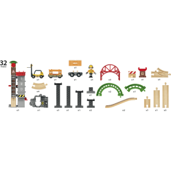 BRIO 33887 Togbane, Løft & Læs Med Lagerbygning -Konstruktionslegetøj butik 26630c72 6b65 4447 ab4d a5cf0570a5d1