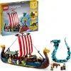 LEGO® Creator 3-i-1 Vikingeskib Og Midgårdsormen 31132 -Konstruktionslegetøj butik 27ac5e38 b1b1 44cb aaf2 24cca38f7ee0