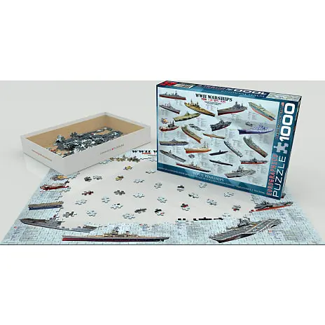 Eurographics Puslespil WW II Warships - 1000 Brikker 4 Eurographics Puslespil WW II Warships - 1000 Brikker - Billede 2