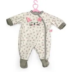 Mami Baby Dukketøj Med Sparkedragt I Grå 33-43 Cm