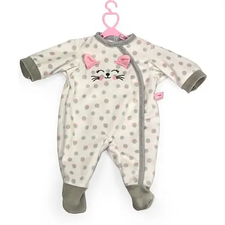 Mami Baby Dukketøj Med Sparkedragt I Grå 33-43 Cm 3 Mami Baby Dukketøj Med Sparkedragt I Grå 33-43 Cm