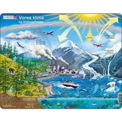 Larsen Puslespil Vores Klima Og Drivhuseffekten - 69 Brikker
