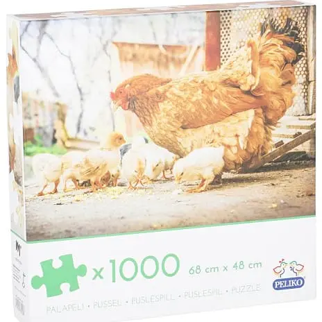 Peliko Puslespil Hønsehus - 1000 Brikker 4 Peliko Puslespil Hønsehus - 1000 Brikker - Billede 2