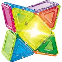 Lil'Tot Magnatix Med Lys - 27 Stk. -Konstruktionslegetøj butik 30763c77eb040eaac7e4e2c0a3e66a07