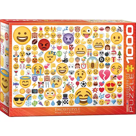 Eurographics Puslespil Emojipuzzle What's Your Mood? - 1000 Brikker 3 Eurographics Puslespil Emojipuzzle What's Your Mood? - 1000 Brikker