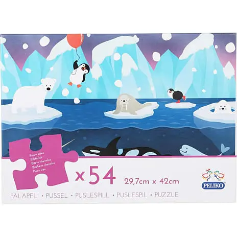 Peliko Puslespil Arktiske Dyr - 54 Brikker 3 Peliko Puslespil Arktiske Dyr - 54 Brikker