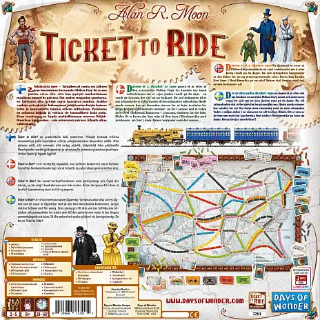 Ticket To Ride US Brætspil 5 Ticket To Ride US Brætspil - Billede 3