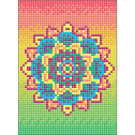 1CONZEPT Diamond Art Lærred 13x18 Cm - Mandala 5 1CONZEPT Diamond Art Lærred 13x18 Cm - Mandala - Billede 3