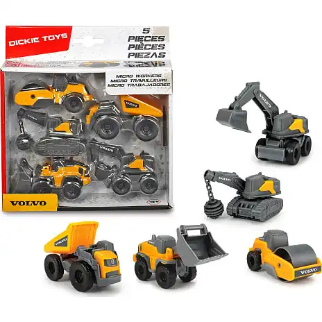 Dickie Toys Volvo Construction Køretøj 5 Stk 6 Dickie Toys Volvo Construction Køretøj 5 Stk - Billede 4