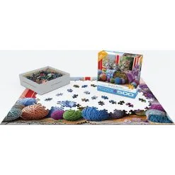 Eurographics Puslespil Knittin' Kittens - 500 Brikker -Konstruktionslegetøj butik 3fa2bd4b afb2 4f7a 8c81 0c6d4555e6c3