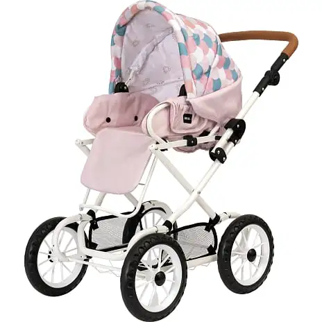 BRIO Kombi Dukkevogn, Dråbemønster, Pink 16 BRIO Kombi Dukkevogn, Dråbemønster, Pink - Billede 14