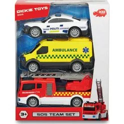 Impulse SOS Redningsbiler 15 Cm 3-pak