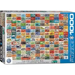 Eurographics Puslespil VW Groovy Bus - 1000 Brikker