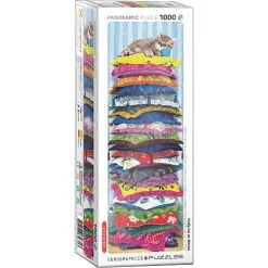 Eurographics Puslespil Fluffy Kitty On Pillows - 1000 Brikker