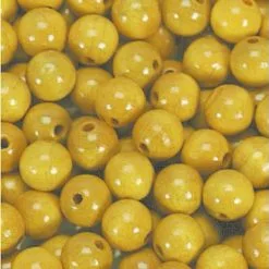 Andre Mærker Træperler 8 Mm 1000 Stk Gul