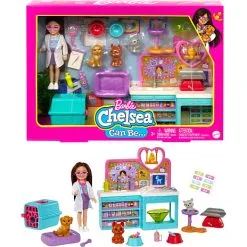 Barbie Chelsea Dyrlæge Legesæt 15 Barbie Chelsea Dyrlæge Legesæt -Konstruktionslegetøj butik 53d8810e09cab4d8f84bff1f7385b61e