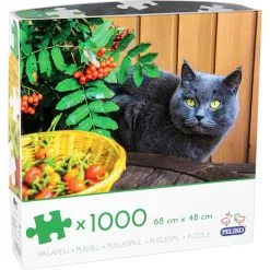 Peliko Puslespil Grå Kat 1000 Brikker