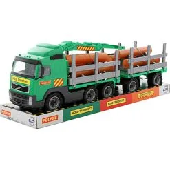 Polesie Lastbil Med Tømmerinkl. Kran/hænger 775x190x255mm -Konstruktionslegetøj butik 5531e91e 39d9 4443 801d 1b8ef7805861