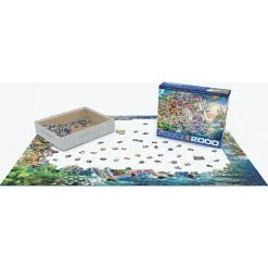 Eurographics Puslespil Unicorn Fantasy - 2000 Brikker -Konstruktionslegetøj butik 593acfe5 52cd 4444 934a 368cd41be48a