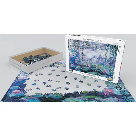 Eurographics Puslespil Waterlilies Claude Monet - 1000 Brikker 4 Eurographics Puslespil Waterlilies Claude Monet - 1000 Brikker - Billede 2