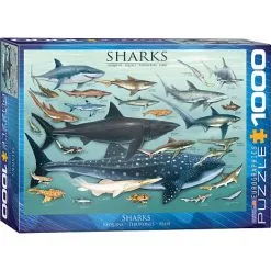 Eurographics Puslespil Sharks - 1000 Brikker