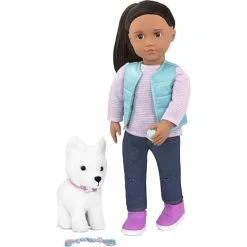Our Generation Cassie Dukke Med Hund -Konstruktionslegetøj butik 5ede7963 fd45 4440 9bba 10fa4be29ab0