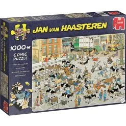 Jumbo Puslespil Cattle Market - 1000 Brikker 'Jan Van Haasteren