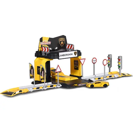 Majorette Lamborghini Showroom Med Tilbehør 3 Majorette Lamborghini Showroom Med Tilbehør