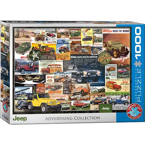 Eurographics Puslespil Jeep Advertising Collection - 1000 Brikker 3 Eurographics Puslespil Jeep Advertising Collection - 1000 Brikker