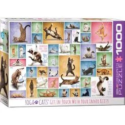 Eurographics Puslespil Yoga Cats - 1000 Brikker