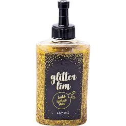Andre Mærker Glitterlim - Guld Stjerne Mix 147ml